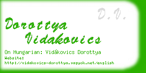 dorottya vidakovics business card